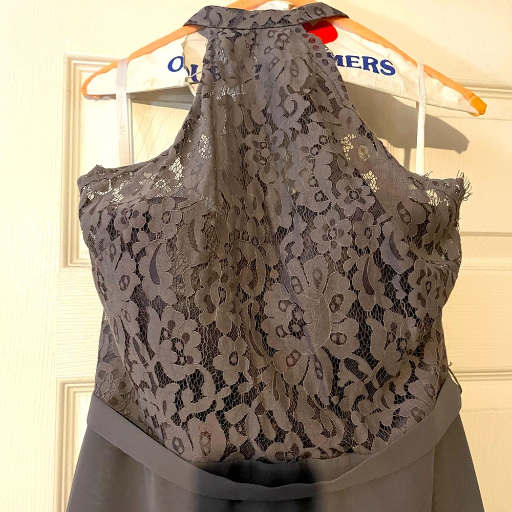 Gray Lace Dress